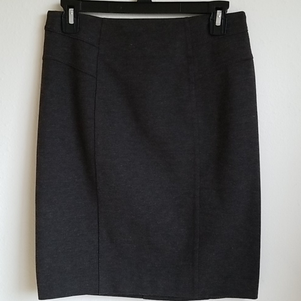 NYC STRETCH PENCIL SKIRT WOMEN DARK BROWN